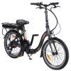 FAFREES 20F054 250W Electric Bike 20 Inch Folding Frame 7-Speed Gears With Removable 10AH Battery LED Light - Black -rockbros-shop dohiker 20f054 250w electric bike 1605683645620