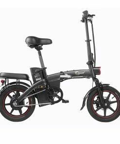DYU A5 Standard Folding Moped Electric Bike 14inch 25km/h Speed 40km Mileage Range Removable 7.5Ah Battery 350W Double Brake System Max Load 150kg - Black