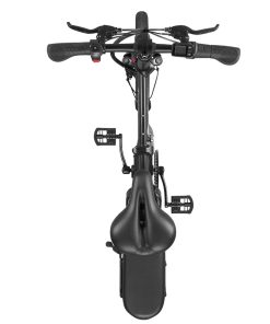 DYU A5 Standard Folding Moped Electric Bike 14inch 25km/h Speed 40km Mileage Range Removable 7.5Ah Battery 350W Double Brake System Max Load 150kg - Black -rockbros-shop dyu a1f folding moped electric bike 16inch 250w black 1627115741839