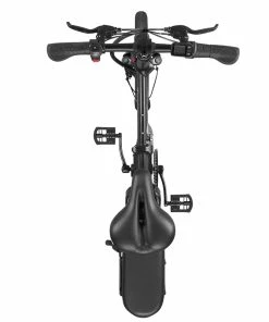 DYU A5 Standard Folding Moped Electric Bike 14inch 25km/h Speed 40km Mileage Range Removable 7.5Ah Battery 350W Double Brake System Max Load 150kg - Black -rockbros-shop dyu a1f folding moped electric bike 16inch 250w black 1627115741839