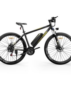 ELEGLIDE M1 PLUS Electric Mountain Bike Upgraded Version 27.5 Inch 250W Brushless Motor SHIMANO 21 Speeds Shifter 36V 12.5Ah Battery 25km/h Speed IPX4 Waterproof Electric-Assist Up To 100km Max Range Aluminum Alloy Frame Dual Disk Brake - Black