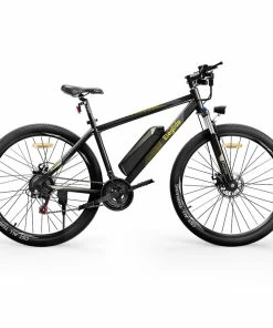 ELEGLIDE M1 PLUS Electric Mountain Bike Upgraded Version 27.5 Inch 250W Brushless Motor SHIMANO 21 Speeds Shifter 36V 12.5Ah Battery 25km/h Speed IPX4 Waterproof Electric-Assist Up To 100km Max Range Aluminum Alloy Frame Dual Disk Brake - Black