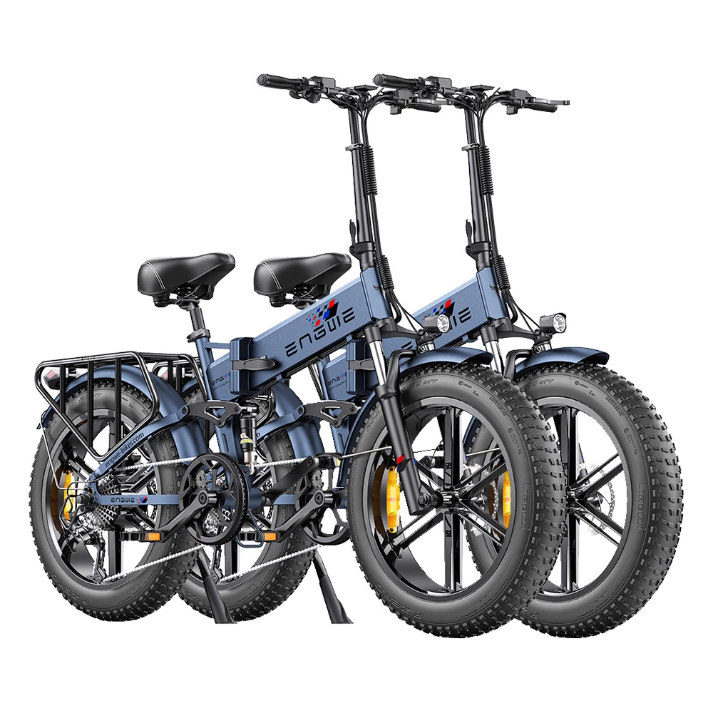 2PCS ENGWE ENGINE Pro Folding Electric Bike 20*4.0 Inch Fat Tires 750W Brushless Motor 48V 16Ah Battery 45Km/h Max Speed Up To 120KM Range 8 Speed System LCD Smart Display Hydraulic Disc Brakes Mountain Bicycles - Blue 3 2PCS ENGWE ENGINE Pro Folding Electric Bike 20*4.0 Inch Fat Tires 750W Brushless Motor 48V 16Ah Battery 45Km/h Max Speed Up To 120KM Range 8 Speed System LCD Smart Display Hydraulic Disc Brakes Mountain Bicycles - Blue