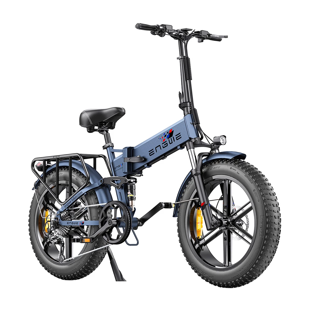 2PCS ENGWE ENGINE Pro Folding Electric Bike 20*4.0 Inch Fat Tires 750W Brushless Motor 48V 16Ah Battery 45Km/h Max Speed Up To 120KM Range 8 Speed System LCD Smart Display Hydraulic Disc Brakes Mountain Bicycles - Blue 4 2PCS ENGWE ENGINE Pro Folding Electric Bike 20*4.0 Inch Fat Tires 750W Brushless Motor 48V 16Ah Battery 45Km/h Max Speed Up To 120KM Range 8 Speed System LCD Smart Display Hydraulic Disc Brakes Mountain Bicycles - Blue - Image 2