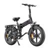 ENGWE ENGINE Pro Folding Electric Bicycle 20*4 Inch Fat Tire 750W Brushless Motor 48V 16Ah Battery 45km/h Max Speed Up To 120km Range 8 Speed System LCD Smart Display Hydraulic Disc Brakes - Black