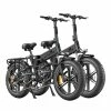 2PCS ENGWE ENGINE Pro Folding Electric Bike 20*4.0 Inch Fat Tires 750W Brushless Motor 48V 16Ah Battery 45Km/h Max Speed Up To 120KM Range 8 Speed System LCD Smart Display Hydraulic Disc Brakes Mountain Bicycles - Black -rockbros-shop engwe engine pro folding electric bicycle 750w 48v 16ah black 39f8b0 1668059398320
