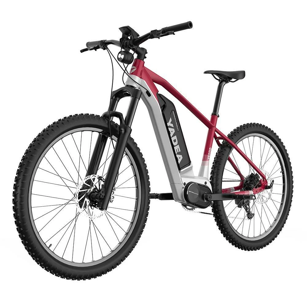 Yadea YS500 27.5 Inch Touring Electric Bike 350W Fusion Mid Drive Motor Shimano BL-MT200 Brake 13Ah LG Cell Battery LCD Display 25KM/H Up To 80-100Km - Red 4 Yadea YS500 27.5 Inch Touring Electric Bike 350W Fusion Mid Drive Motor Shimano BL-MT200 Brake 13Ah LG Cell Battery LCD Display 25KM/H Up To 80-100Km - Red - Image 2