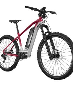 Yadea YS500 27.5 Inch Touring Electric Bike 350W Fusion Mid Drive Motor Shimano BL-MT200 Brake 13Ah LG Cell Battery LCD Display 25KM/H Up To 80-100Km - Red -rockbros-shop engwe ep 2 pro folding fat tire electric moped bicycle orange 1608635740994