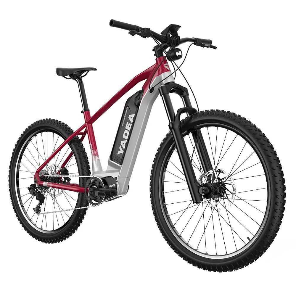 Yadea YS500 27.5 Inch Touring Electric Bike 350W Fusion Mid Drive Motor Shimano BL-MT200 Brake 13Ah LG Cell Battery LCD Display 25KM/H Up To 80-100Km - Red 5 Yadea YS500 27.5 Inch Touring Electric Bike 350W Fusion Mid Drive Motor Shimano BL-MT200 Brake 13Ah LG Cell Battery LCD Display 25KM/H Up To 80-100Km - Red - Image 3