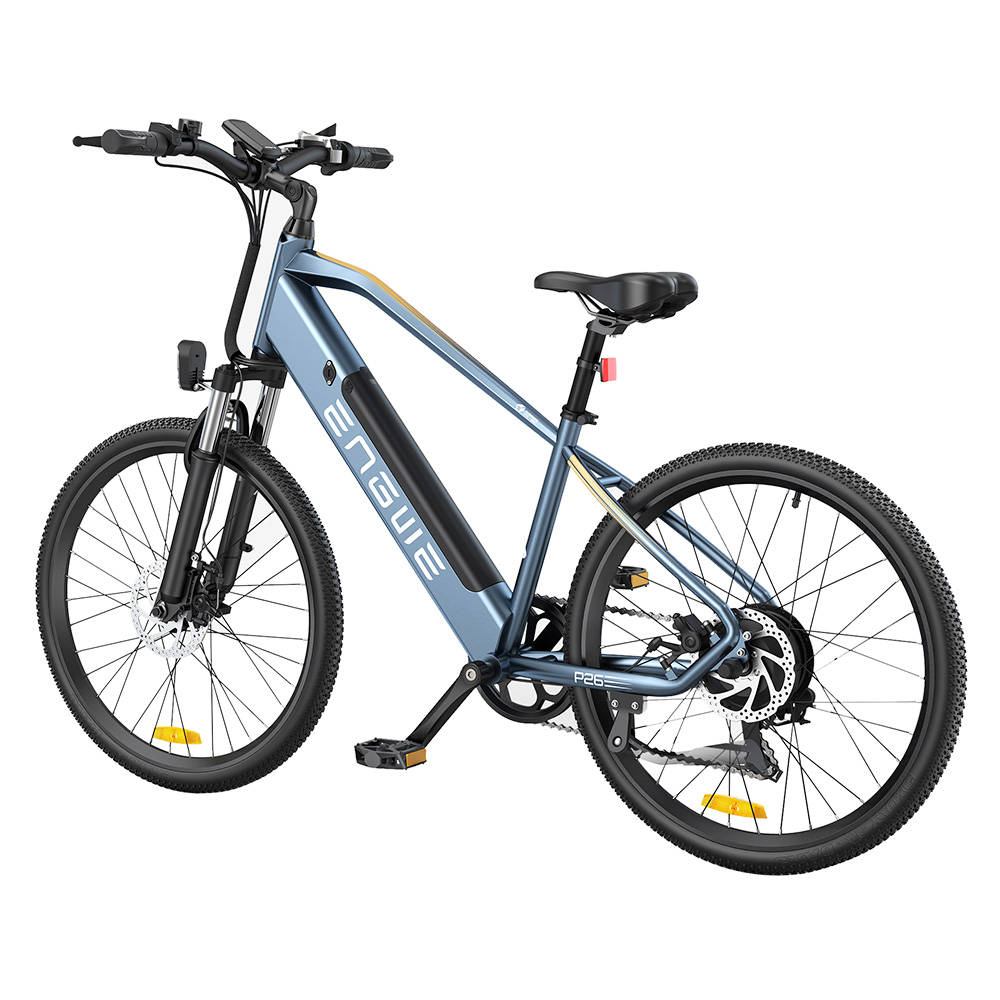ENGWE P26 Mountain Bike 26 Inch Tire 48V 500W Motor 40Km/h Max Speed 13.6Ah Battery 86KM Range Shimano 7-Speed Gear Front Suspension Electric Bike - Blue ENGWE P26 Mountain Bike 26 Inch Tire 48V 500W Motor 40Km/h Max Speed 13.6Ah Battery 86KM Range Shimano 7-Speed Gear Front Suspension Electric Bike - Blue -rockbros-shop engwe p26 mountain e bike 26 inch 500w motro 48v 13 6ah 40km h blue ab1798 1675662913387