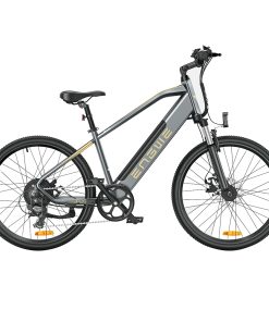 ENGWE P26 Mountain Bike 26 Inch Tire 48V 500W Motor 40Km/h Max Speed 13.6Ah Battery 86KM Range Shimano 7-Speed Gear Front Suspension Electric Bike - Grey