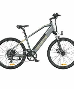 ENGWE P26 Mountain Bike 26 Inch Tire 48V 500W Motor 40Km/h Max Speed 13.6Ah Battery 86KM Range Shimano 7-Speed Gear Front Suspension Electric Bike - Grey