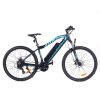 BEZIOR M1 Electric Bike 48V 12.5Ah Battery 250W Brushless Motor 27.5 Inch Tire Aluminum Alloy Frame Shimano 7-speed Shift Max Speed 25km/h 80KM Power-assisted Mileage Range 5 Inch Smart LCD Meter IP54 Waterproof - Black Blue
