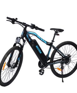 BEZIOR M1 Electric Bike 48V 12.5Ah Battery 250W Brushless Motor 27.5 Inch Tire Aluminum Alloy Frame Shimano 7-speed Shift Max Speed 25km/h 80KM Power-assisted Mileage Range 5 Inch Smart LCD Meter IP54 Waterproof - Black Blue -rockbros-shop ezior x500 pro 26 inch folding electric bike 10 4ah 500w black yellow 1621930799480