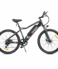 FAFREES F100 26 Inch Electric Bike Max Speed 33Km/h Mountain Ebike 250W Motor 48V 11.6Ah Removable Battery Recharge System Shimano 7 Speed Gears LED Display Aluminum Alloy Frame - Black