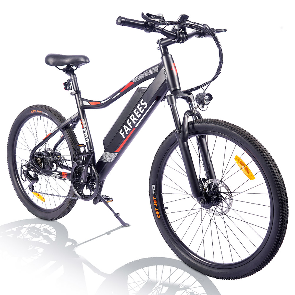 FAFREES F100 26 Inch Electric Bike Max Speed 33Km/h Mountain Ebike 250W Motor 48V 11.6Ah Removable Battery Recharge System Shimano 7 Speed Gears LED Display Aluminum Alloy Frame - Black FAFREES F100 26 Inch Electric Bike Max Speed 33Km/h Mountain Ebike 250W Motor 48V 11.6Ah Removable Battery Recharge System Shimano 7 Speed Gears LED Display Aluminum Alloy Frame - Black -rockbros-shop fafrees f100 26 inch electric mountain bike 350w motor 11 6ah black c979d1 1656470787730