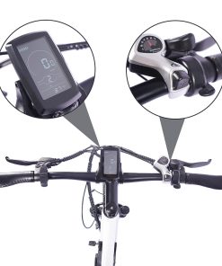 FAFREES F100 26 Inch Electric Bike Max Speed 33Km/h Mountain Ebike 250W Motor 48V 11.6Ah Removable Battery Recharge System Shimano 7 Speed Gears LED Display Aluminum Frame - White -rockbros-shop fafrees f100 26 inch electric mountain bike 350w motor 11 6ah white 512fa7 1656470868733