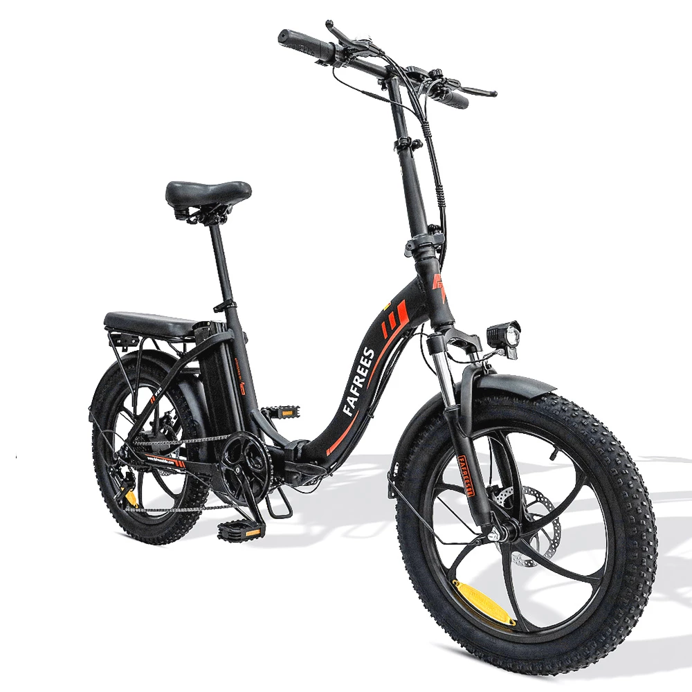 FAFREES F20 Electric Bike 20 Inch Folding Frame E-bike 7-Speed Gears With Removable 15AH Lithium Battery - Black 3 FAFREES F20 Electric Bike 20 Inch Folding Frame E-bike 7-Speed Gears With Removable 15AH Lithium Battery - Black