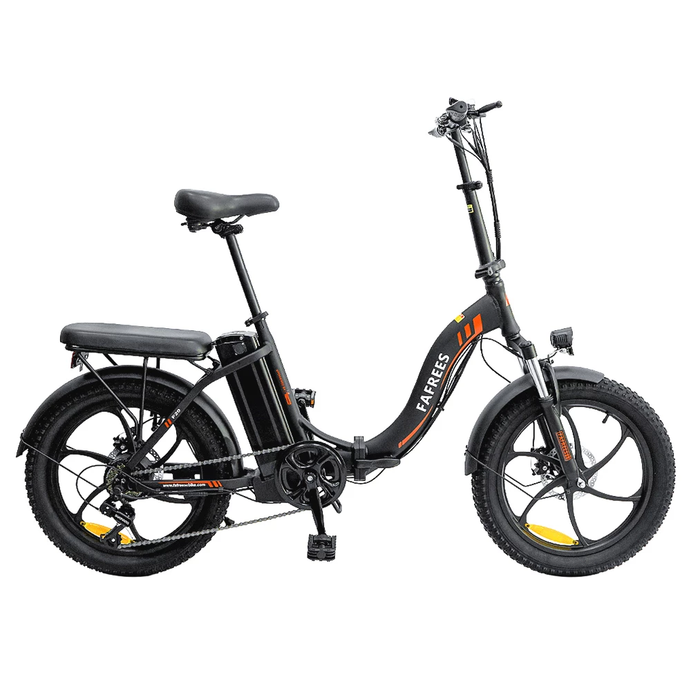 FAFREES F20 Electric Bike 20 Inch Folding Frame E-bike 7-Speed Gears With Removable 15AH Lithium Battery - Black 7 FAFREES F20 Electric Bike 20 Inch Folding Frame E-bike 7-Speed Gears With Removable 15AH Lithium Battery - Black - Image 5