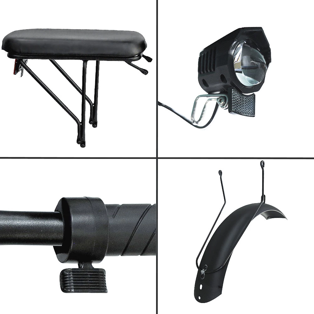 FAFREES F20 Electric Bike 20 Inch Folding Frame E-bike 7-Speed Gears With Removable 15AH Lithium Battery - Black 4 FAFREES F20 Electric Bike 20 Inch Folding Frame E-bike 7-Speed Gears With Removable 15AH Lithium Battery - Black - Image 2