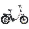 FAFREES F20 Electric Bike 20 Inch Folding Frame E-bike 7-Speed Gears With Removable 15AH Lithium Battery - White -rockbros-shop fafrees f20 electric bike 20 inch folding frame e bike white a47b03 1660101702985