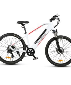 SAMEBIKE MY-275 10.4Ah 500W 48V 27.5inch Electric Bike 20mph Top Speed 80km Mileage Range Max Load 150kg White
