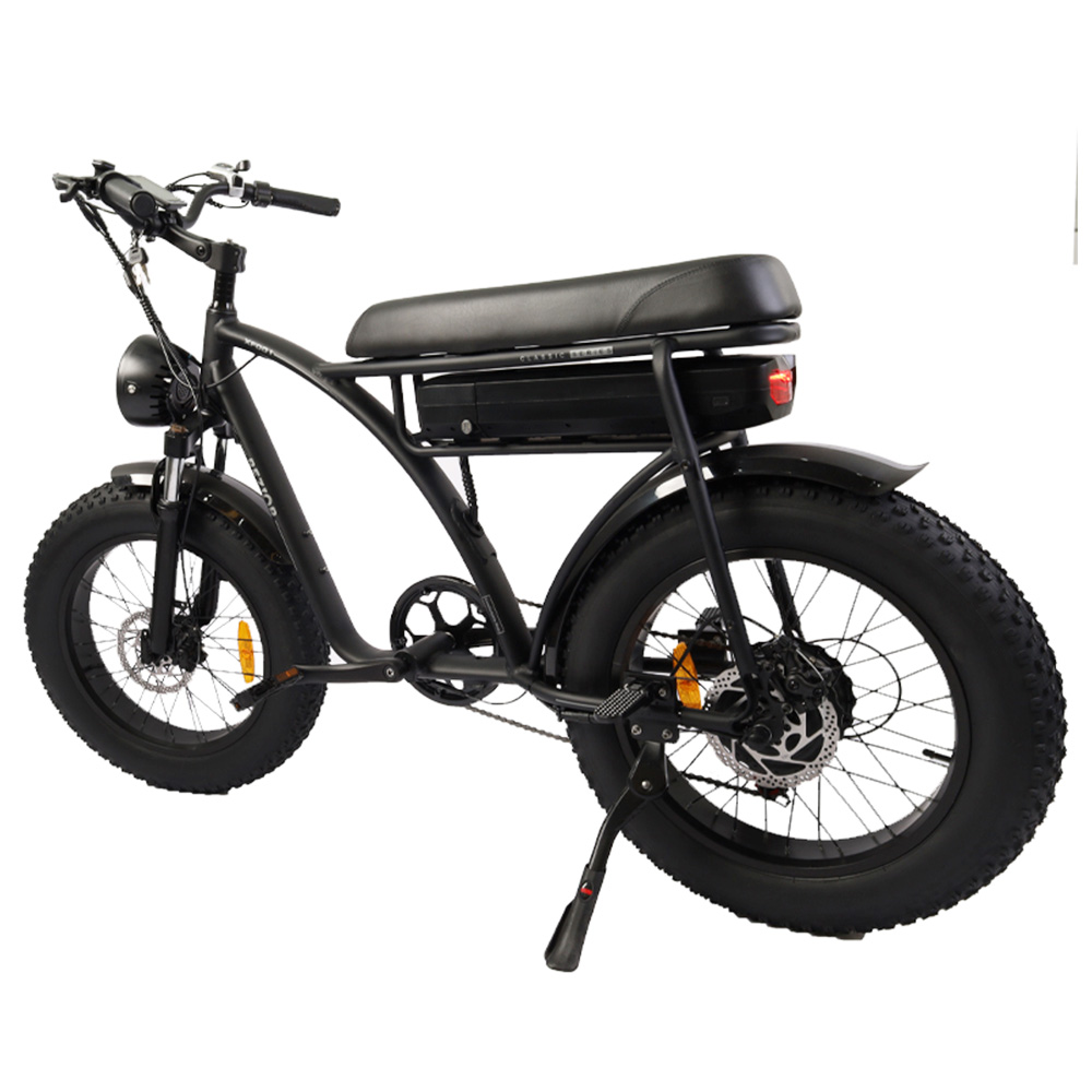 BEZIOR XF001 Retro Electric Bike 20*4.0 Inch Fat Tires 1000W Motor 12.5Ah 48V Battery 45Km/h Max Speed 120kg Max Load Shimano 7-Speed Dual Mechanical Disc Brakes Front & Rear Suspension Fork LCD Display - Black BEZIOR XF001 Retro Electric Bike 20*4.0 Inch Fat Tires 1000W Motor 12.5Ah 48V Battery 45Km/h Max Speed 120kg Max Load Shimano 7-Speed Dual Mechanical Disc Brakes Front & Rear Suspension Fork LCD Display - Black -rockbros-shop fde4839f4c514f07a4dca37251c1ba6d 519236 2
