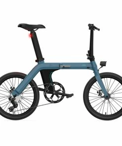 FIIDO D11 Folding Electric Moped Bicycle 20 Inches Tire 25km/h Max Speed Three Modes 11.6AH Lithium Battery 100km Range Adjustable Seat Dual Disc Brakes With LCD Display For Adults Teenagers + Mudguards - Blue -rockbros-shop fiido d11 folding electric moped bicycle 20 250w motor blue 1600045734365 1