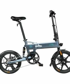 FIIDO D2S Folding Moped Electric Bike Gear Shifting Version City Bike Commuter Bike 16-inch Tires 250W Motor Max 25km/h SHIMANO 6 Speeds Shift 7.8Ah Battery - Dark Gray