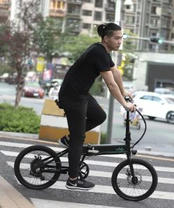 FIIDO D4S Folding Moped Electric Bike Shimano 6-speed Gear Shifting City Bike Commuter Bike 20-inch Tires 250W Motor Max 25km/h 10.4Ah Battery Up To 80KM Mileage Range - White -rockbros-shop fiido d2s folding moped electric bike gear shifting version dark gray 1600171214914 1