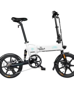 FIIDO D2S Folding Moped Electric Bike Gear Shifting Version City Bike Commuter Bike 16-inch Tires 250W Motor Max 25km/h SHIMANO 6 Speeds Shift 7.8Ah Battery - White