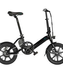 FIIDO D3 Pro Folding Electric Moped Bike 14 Inch City Bicycle Commuter Bike Max 25km/h Three Riding Modes 7.5Ah Lithium Battery Aluminium Alloy Body - Black