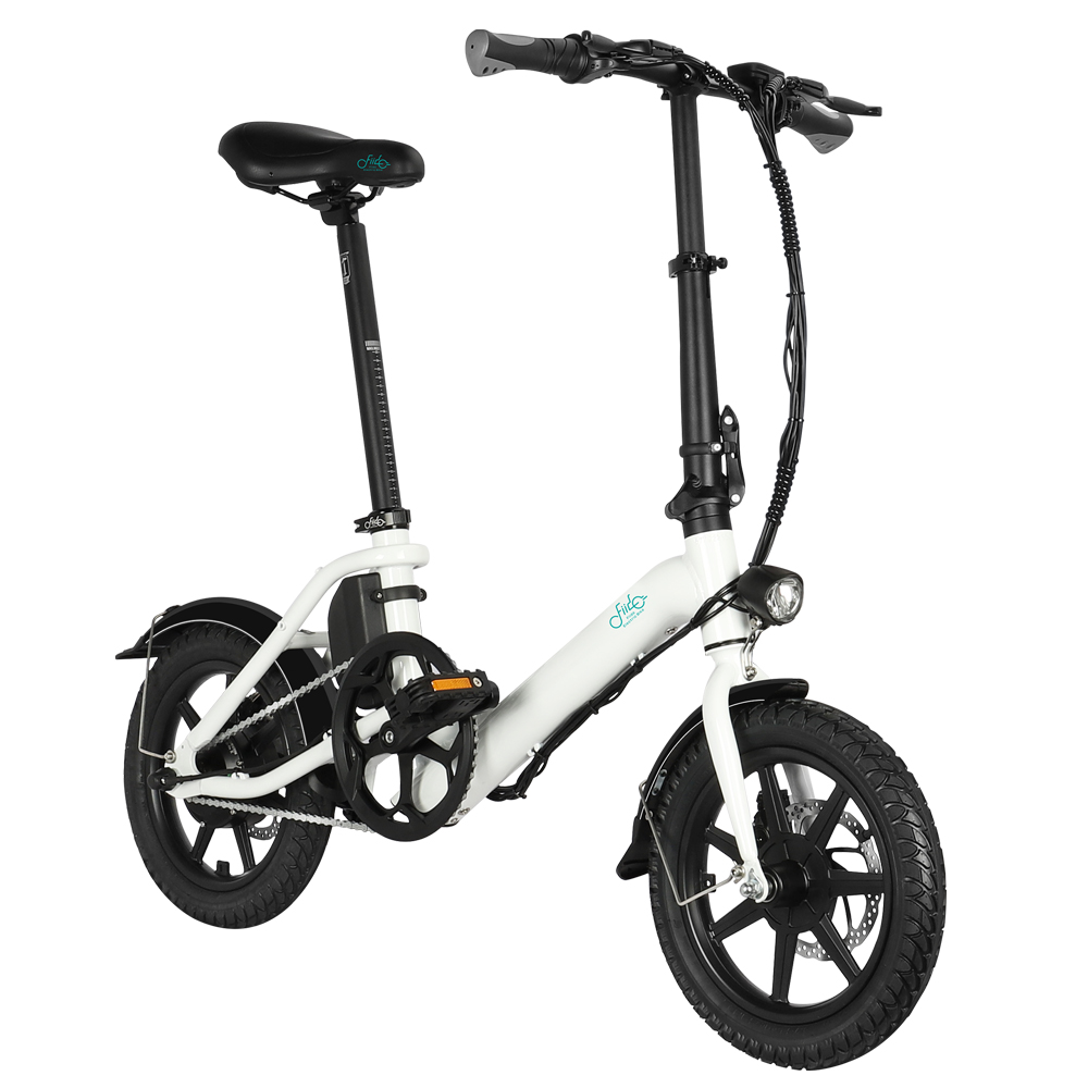 FIIDO D3 Pro Folding Electric Moped Bike 14 Inch City Bicycle Commuter Bike Max 25km/h Three Riding Modes 7.5Ah Lithium Battery Aluminium Alloy Body - White FIIDO D3 Pro Folding Electric Moped Bike 14 Inch City Bicycle Commuter Bike Max 25km/h Three Riding Modes 7.5Ah Lithium Battery Aluminium Alloy Body - White -rockbros-shop fiido d3 folding electric moped bike max 25km h 5 2ah black 1630406992048