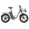 FIIDO T1 Cargo Electric Bike 20*4.0 Inch Fat Tires 750W Power 50Km/h Max Speed 48V 20AH Lithium Battery 150KM Range Shock Absorber - Green 2 FIIDO T1 Cargo Electric Bike 20*4.0 Inch Fat Tires 750W Power 50Km/h Max Speed 48V 20AH Lithium Battery 150KM Range Shock Absorber - Green -rockbros-shop fiido d31 folding electric moped bicycle 20 250w motor blue 671770 1642736266055