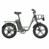 FIIDO T1 Cargo Electric Bike 20*4.0 Inch Fat Tires 750W Power 50Km/h Max Speed 48V 20AH Lithium Battery 150KM Range Shock Absorber - Green 1 FIIDO T1 Cargo Electric Bike 20*4.0 Inch Fat Tires 750W Power 50Km/h Max Speed 48V 20AH Lithium Battery 150KM Range Shock Absorber - Green -rockbros-shop fiido d31 folding electric moped bicycle 20 250w motor blue 671770 1642736266055