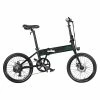 FIIDO D4S Folding Moped Electric Bike Shimano 6-speed Gear Shifting City Bike Commuter Bike 20-inch Tires 250W Motor Max 25km/h 10.4Ah Battery Up To 80KM Mileage Range - Black -rockbros-shop fiido d4s 20 inch folding moped electric bike gear shifting black 1600305330712