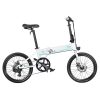 FIIDO D4S Folding Moped Electric Bike Shimano 6-speed Gear Shifting City Bike Commuter Bike 20-inch Tires 250W Motor Max 25km/h 10.4Ah Battery Up To 80KM Mileage Range - White