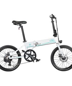 FIIDO D4S Folding Moped Electric Bike Shimano 6-speed Gear Shifting City Bike Commuter Bike 20-inch Tires 250W Motor Max 25km/h 10.4Ah Battery Up To 80KM Mileage Range - White