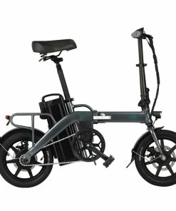 FIIDO L3 Folding Electric Moped Bike City Bike Commuter Bike 48V 350W 23.2Ah Lithium Battery 14 Inch Max 25km/h 130Km Max Mileage Long Distance - Grey