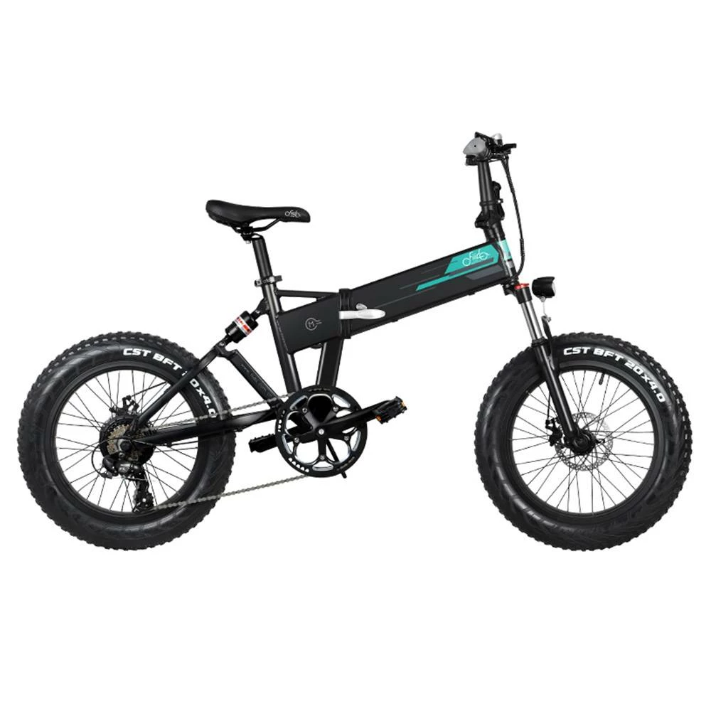 FIIDO M1 Pro Folding Electric Mountain Bike 20" Wheels 4 Inch Fat Wide Tires 500W Motor Shimano 7 Speed Derailleur 12.8Ah Lithium Battery Max Speed 40km/h Three Riding Modes Dual Disc Brake LCD Display 130KM Mileage Range - Black 3 FIIDO M1 Pro Folding Electric Mountain Bike 20" Wheels 4 Inch Fat Wide Tires 500W Motor Shimano 7 Speed Derailleur 12.8Ah Lithium Battery Max Speed 40km/h Three Riding Modes Dual Disc Brake LCD Display 130KM Mileage Range - Black