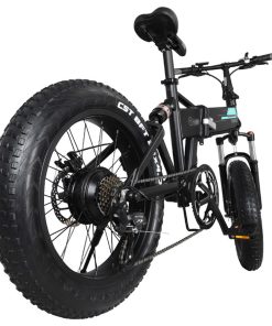 FIIDO M1 Pro Folding Electric Mountain Bike 20" Wheels 4 Inch Fat Wide Tires 500W Motor Shimano 7 Speed Derailleur 12.8Ah Lithium Battery Max Speed 40km/h Three Riding Modes Dual Disc Brake LCD Display 130KM Mileage Range - Black -rockbros-shop fiido m1 folding electric moped bike max 24km h black 20191122104049648 2