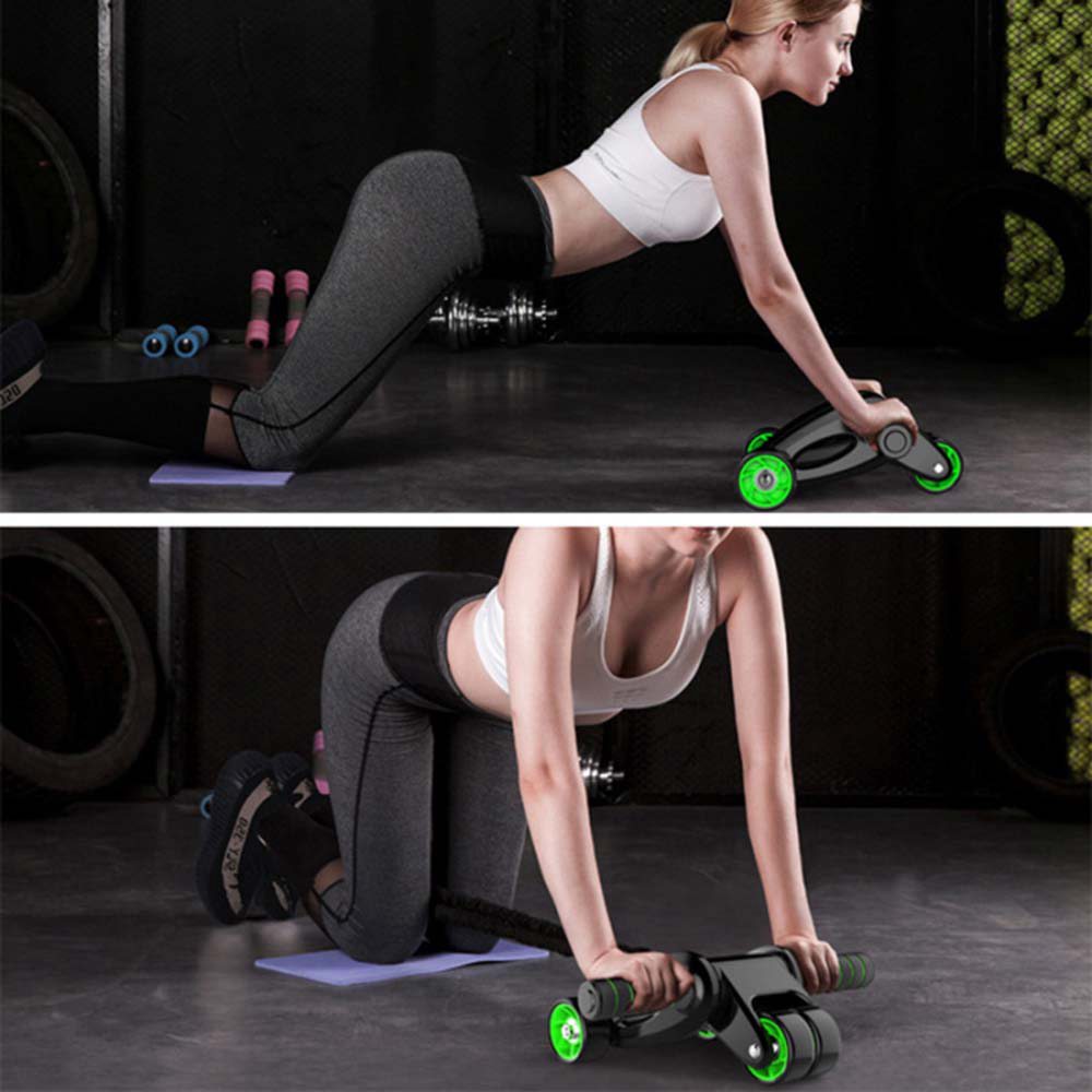 Folding Abdominal Wheel Home Fitness Equipment With Ergonomically Designed Handle - Black Folding Abdominal Wheel Home Fitness Equipment With Ergonomically Designed Handle - Black -rockbros-shop folding abdominal wheel home fitness equipment 1571994336613