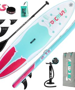 FunWater SUPFW11G MANTA RAY Inflatable Stand Up Paddle Board 11'' Long 31' Wide 6' Thick