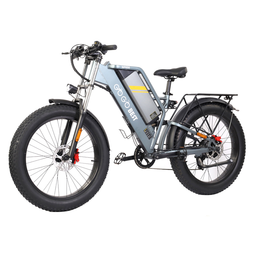 GOGOBEST GF650 Electric Bicycle 26*4.0 Inch Fat Tires 1000W Motor 45Km/h Top Speed 48V 20Ah Battery 90-100KM Max Range Dual Hydraulic Disc Brakes Shimano 7-Speed Transmission GOGOBEST GF650 Electric Bicycle 26*4.0 Inch Fat Tires 1000W Motor 45Km/h Top Speed 48V 20Ah Battery 90-100KM Max Range Dual Hydraulic Disc Brakes Shimano 7-Speed Transmission -rockbros-shop gogobest gf650 electric bicycle 1000w 45km h 20ah 26 4 0 inch fat tire 2ea4c8 1669638110737
