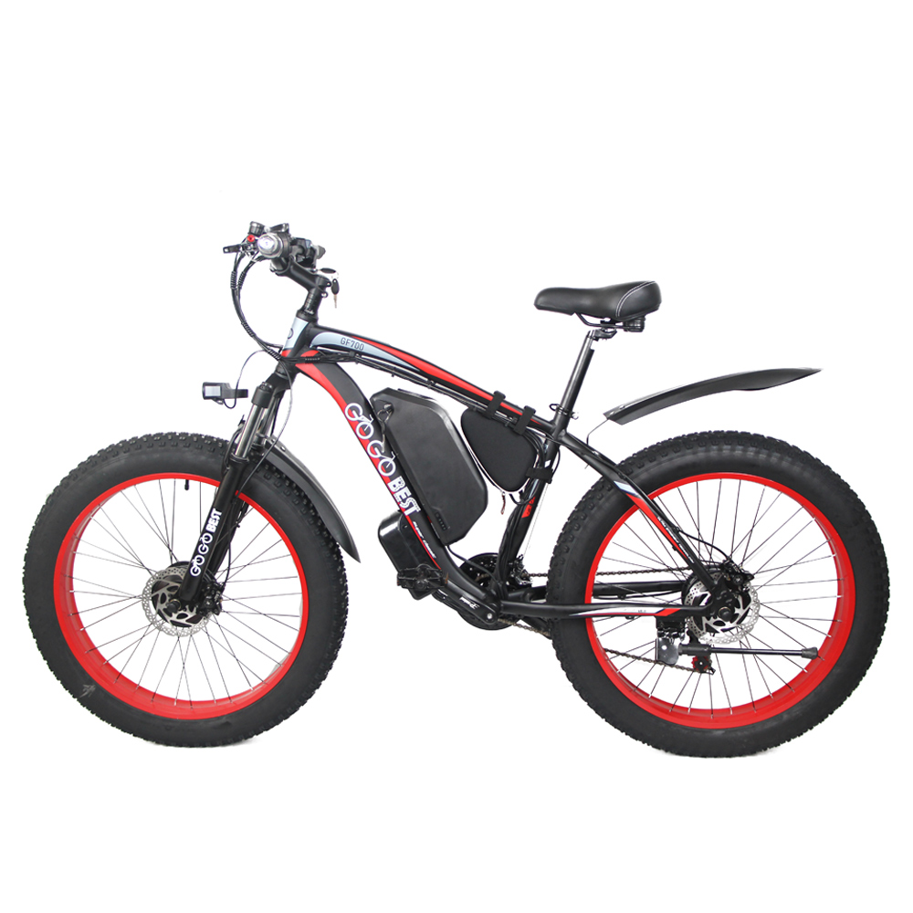 GOGOBEST GF700 26*4.0 Fat Tire Electric Mountain Bike 17.5Ah Battery 500W Dual-Motor 6061 Aluminum Alloy Frame Max Speed 50km/h 70KM Power-assisted Range IP54 Hydraulic Disc Brake MTB Load 200kg - Black Red GOGOBEST GF700 26*4.0 Fat Tire Electric Mountain Bike 17.5Ah Battery 500W Dual-Motor 6061 Aluminum Alloy Frame Max Speed 50km/h 70KM Power-assisted Range IP54 Hydraulic Disc Brake MTB Load 200kg - Black Red -rockbros-shop gogobest gf700 26 4 0 fat tire electric mountain bike black yellow 1636464268373
