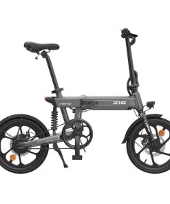 HIMO Z16 MAX Folding Electric Bicycle 16 Inch 250W Hall Brushless DC Motor Dual Disc Brake Up To 80km Range Max Speed 25km/h 10Ah Battery IPX7 Waterproof Smart Display - Gray