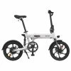 HIMO Z16 Folding Electric Bicycle 16 Inch 250W Motor Up To 80km Range Max Speed 25km/h 10Ah Removable Battery IPX7 Waterproof Smart Display Dual Disc Brake Global Version - White -rockbros-shop himo z16 folding electric bicycle 250w motor white 1587554496900