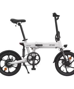 HIMO Z16 Folding Electric Bicycle 16 Inch 250W Motor Up To 80km Range Max Speed 25km/h 10Ah Removable Battery IPX7 Waterproof Smart Display Dual Disc Brake Global Version - White
