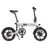 HIMO Z16 MAX Folding Electric Bicycle 16 Inch 250W Hall Brushless DC Motor Dual Disc Brake Up To 80km Range Max Speed 25km/h 10Ah Battery IPX7 Waterproof Smart Display - White -rockbros-shop himo z16 max folding electric bicycle 250w motor global version gray dc7ec0 1648698296903