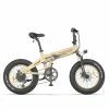 HIMO ZB20 MAX Global Version Folding Electric Mountain Bike 20" Wheels 4 Inch Fat Wide Tires 250W Motor Shimano 6 Speeds Derailleur 48V 10Ah Detachable Lithium Battery Dual Disc Brake Hydraulic Shock Folk LCD Display Up To 80km - Khaki -rockbros-shop himo zb20 folding electric mountain bike 350w 20x4 0 tire grey 1635933710388